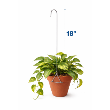 18" Single Clay Orchid Pot Hanger - Each