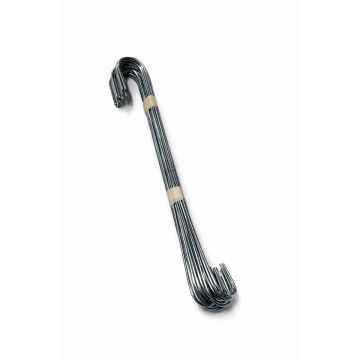24" Heavy Duty Wire S Hooks - Bundle of 25