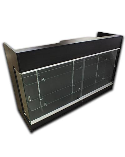 check out counter and showcase display all in one counter