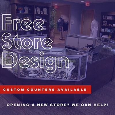 custom showcases store-design