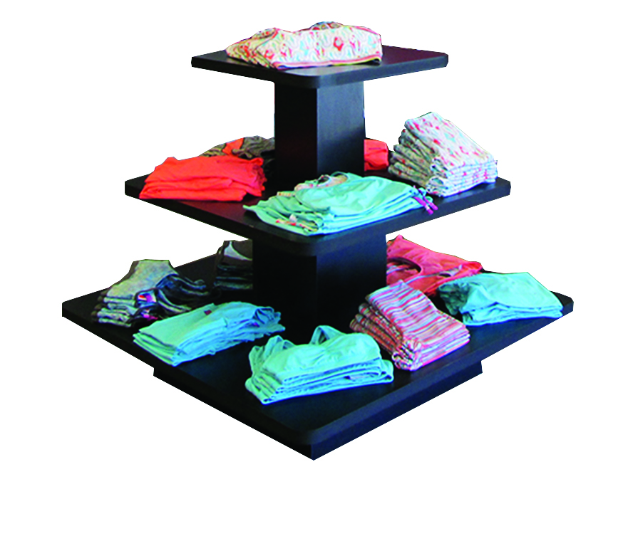 tiered table merchandised multi-level table